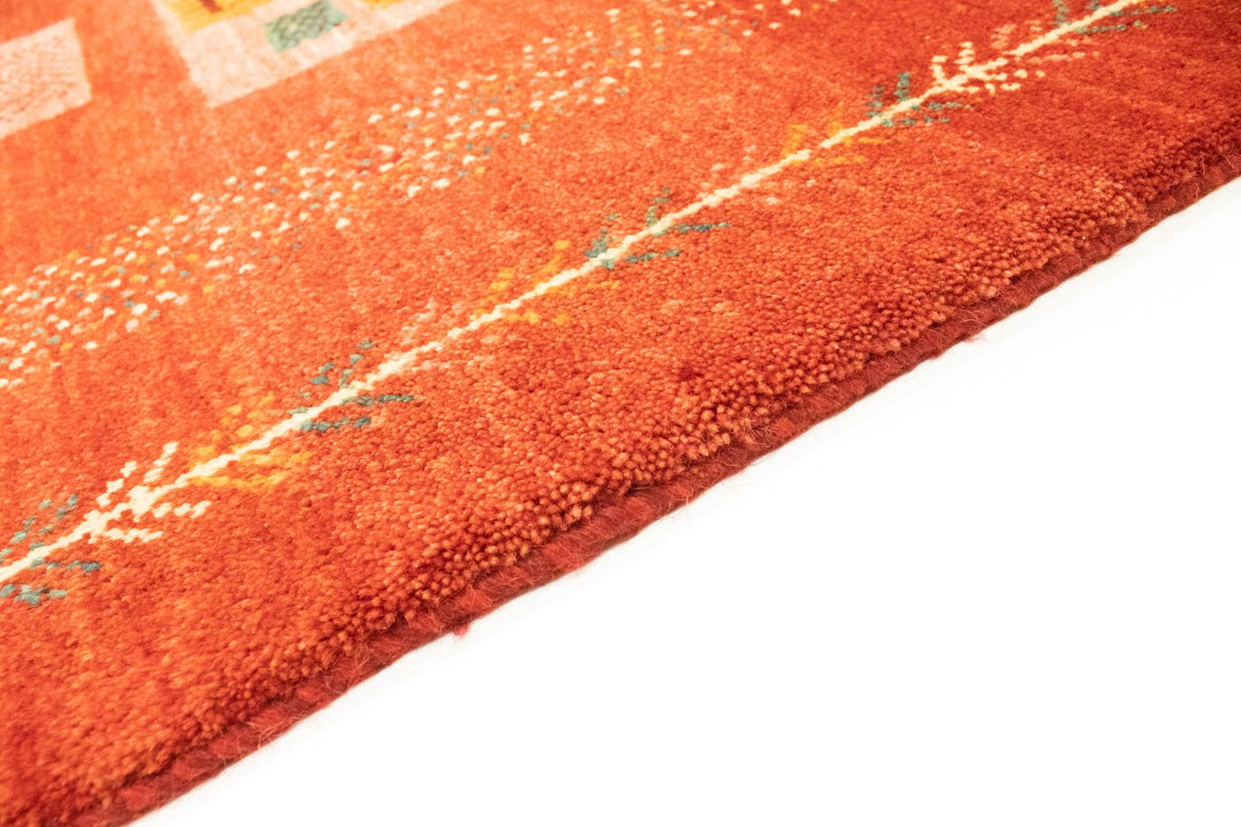 Gabbeh-matta - persisk - 230 x 180 cm - röd