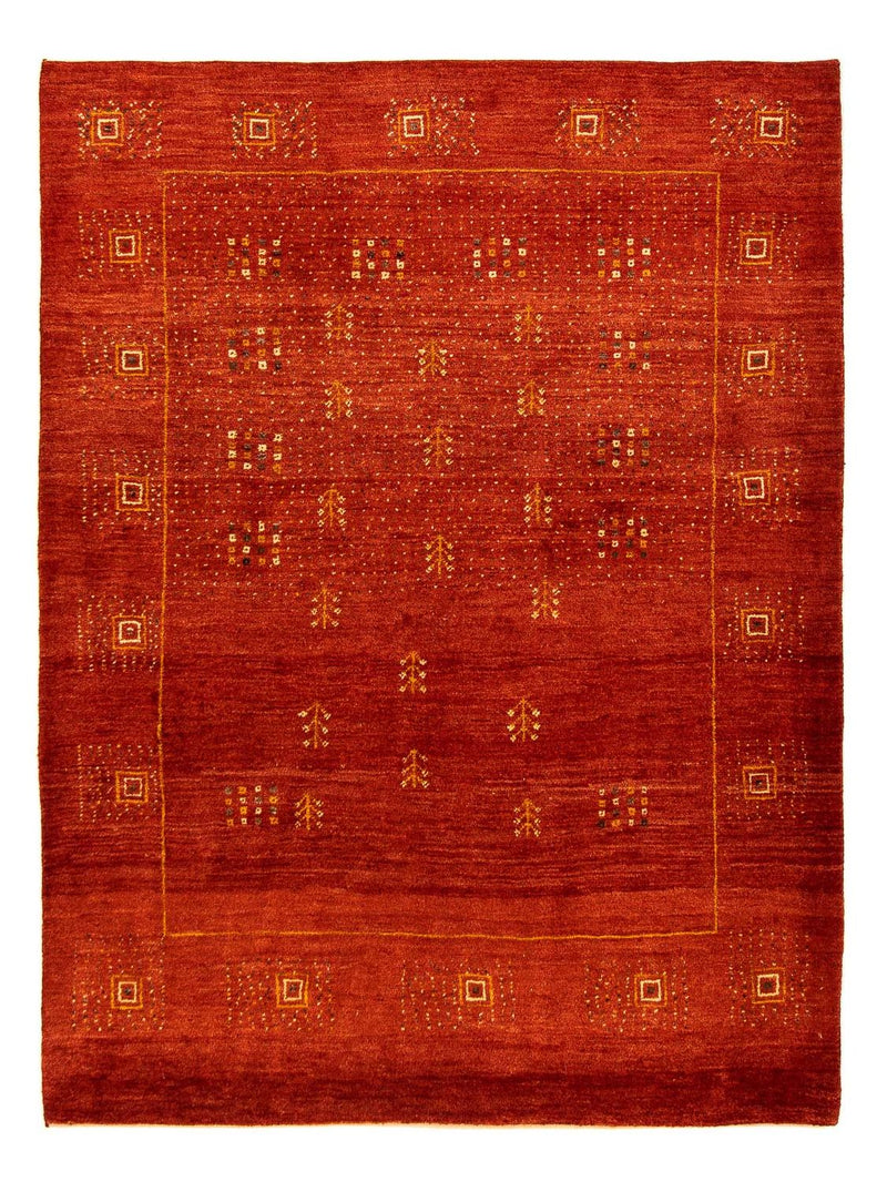 Gabbeh-matta - Loribaft Persian - 202 x 152 cm - mörkröd