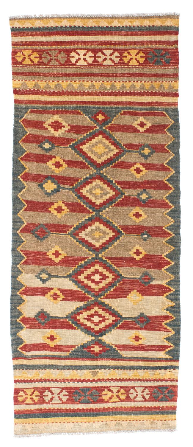 Runner Kelim Carpet - orientalisk matta - 201 x 72 cm - flerfärgad