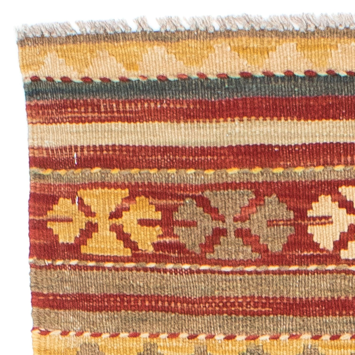 Runner Kelim Carpet - orientalisk matta - 201 x 72 cm - flerfärgad