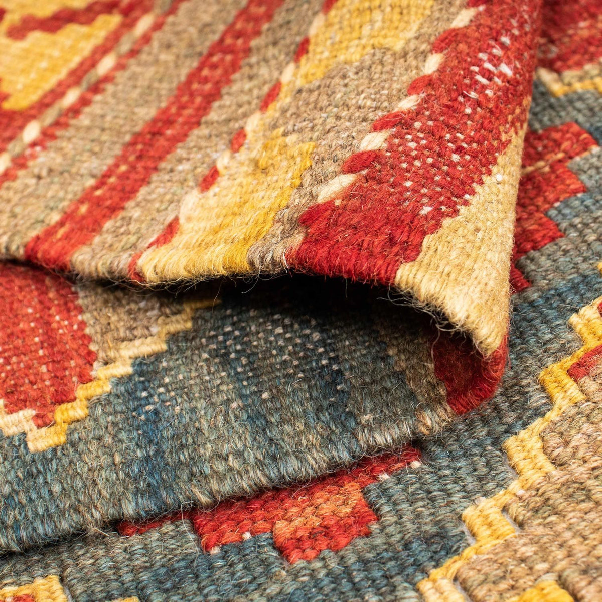 Runner Kelim Carpet - orientalisk matta - 201 x 72 cm - flerfärgad