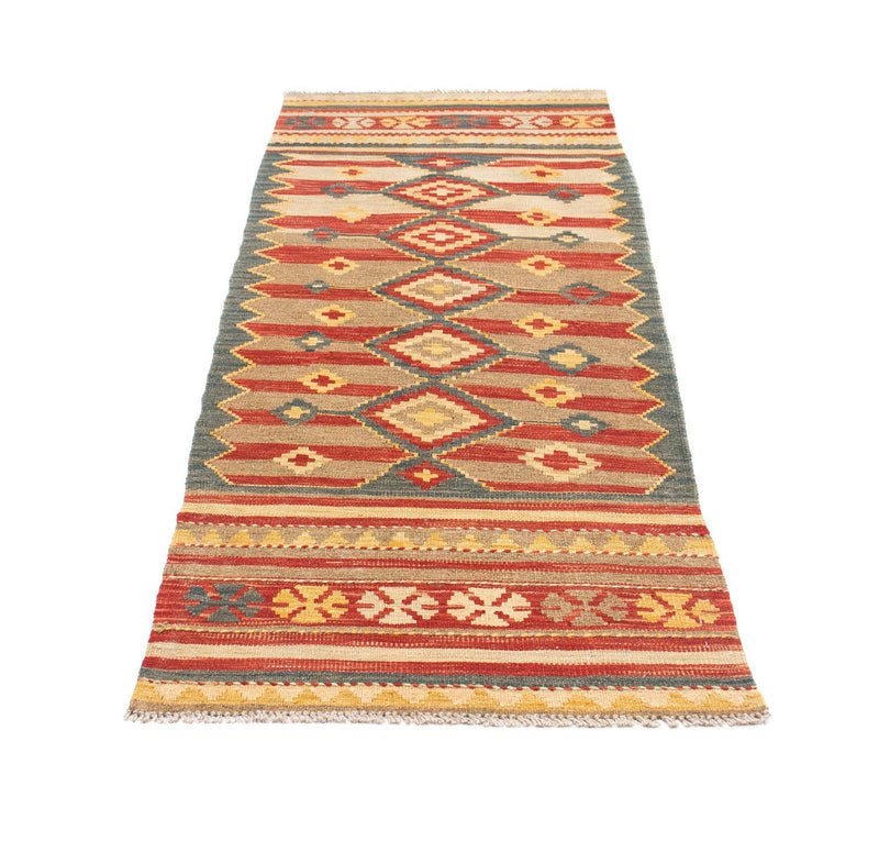 Runner Kelim Carpet - orientalisk matta - 201 x 72 cm - flerfärgad