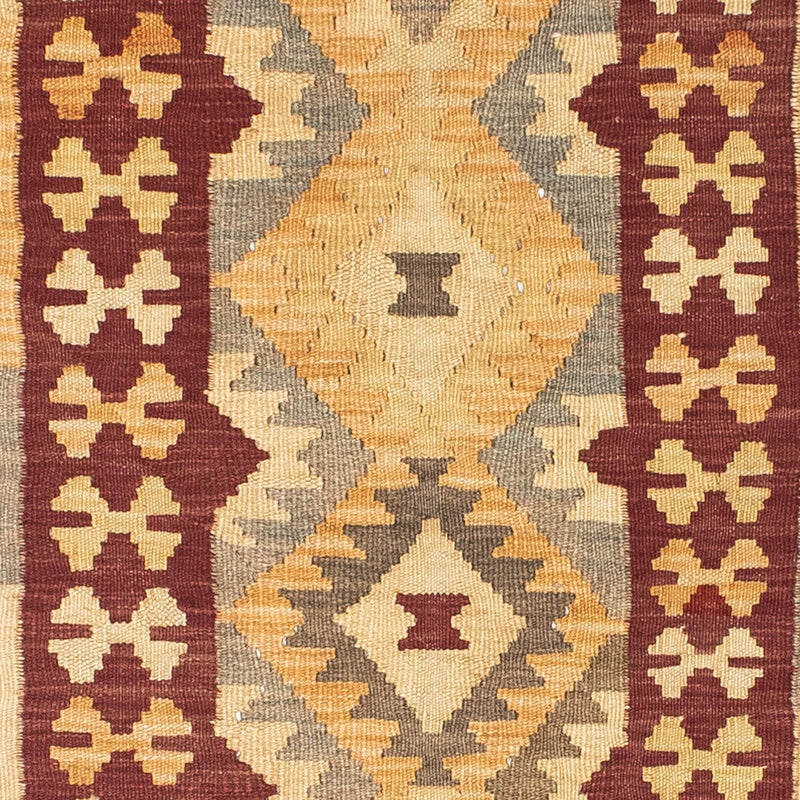 Runner Kelim Carpet - orientalisk matta - 195 x 79 cm - brun