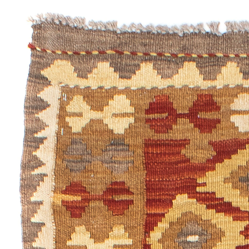 Runner Kelim Carpet - orientalisk matta - 194 x 67 cm - rost