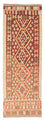 Runner Kelim Carpet - orientalisk matta - 202 x 74 cm - röd