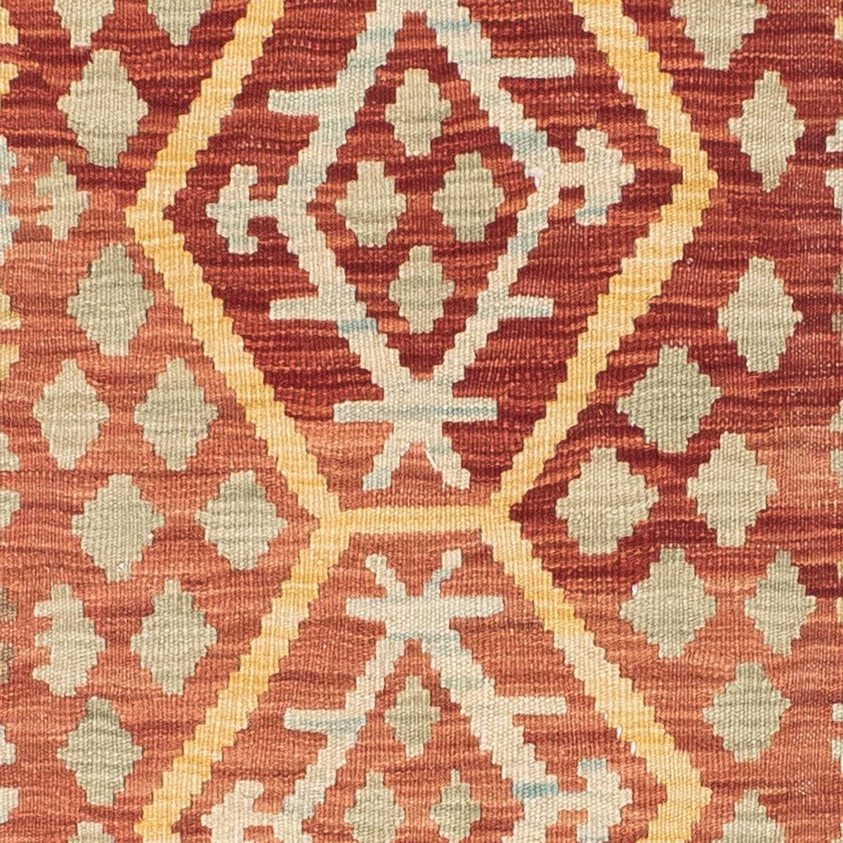 Runner Kelim Carpet - orientalisk matta - 202 x 74 cm - röd