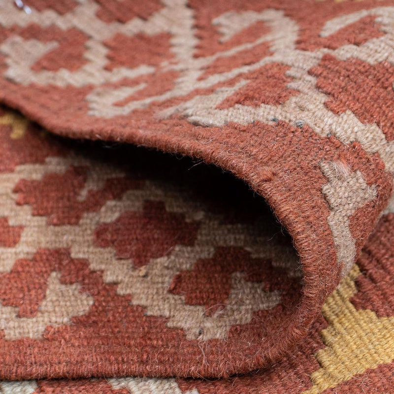 Runner Kelim Carpet - Splash - 203 x 69 cm - rost