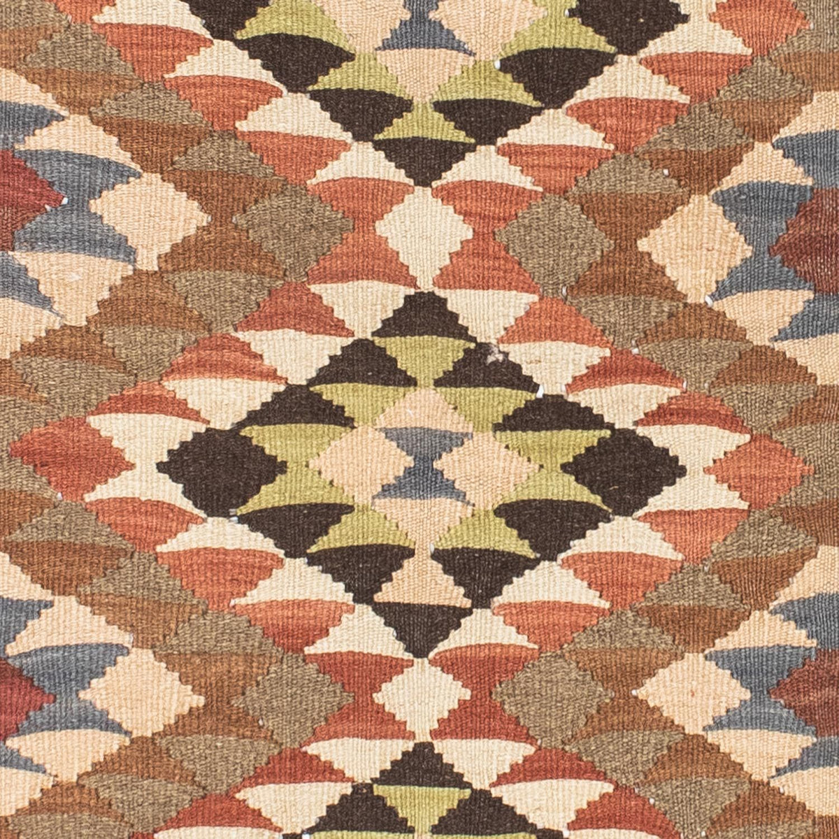 Runner Kelim Carpet - orientalisk matta - 207 x 85 cm - ljusbrun