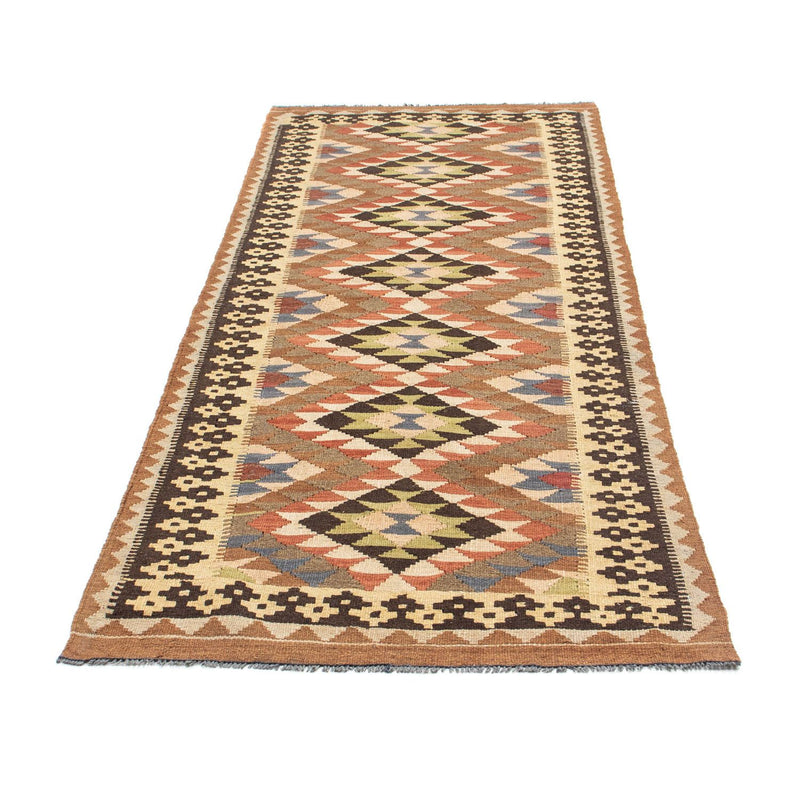 Runner Kelim Carpet - orientalisk matta - 207 x 85 cm - ljusbrun