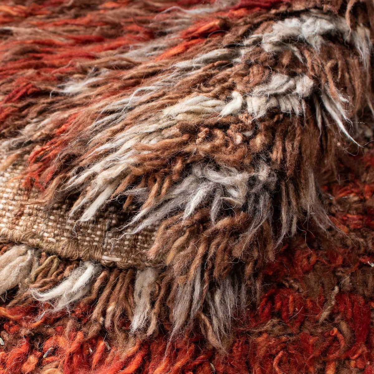 Hög luggmatta - 289 x 199 cm - flerfärgad