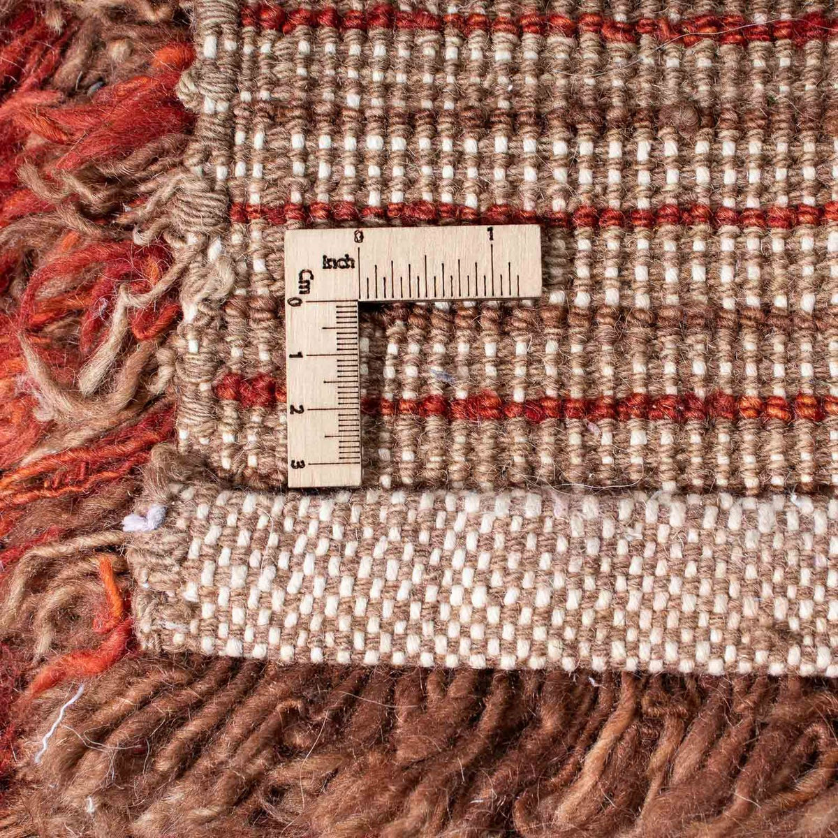 Hög luggmatta - 289 x 199 cm - flerfärgad