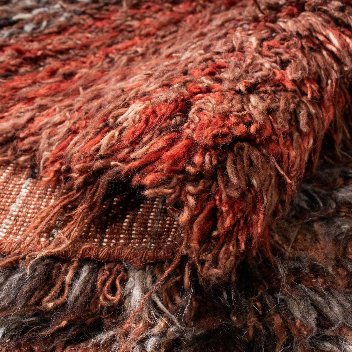 Hög luggmatta - 255 x 173 cm - flerfärgad