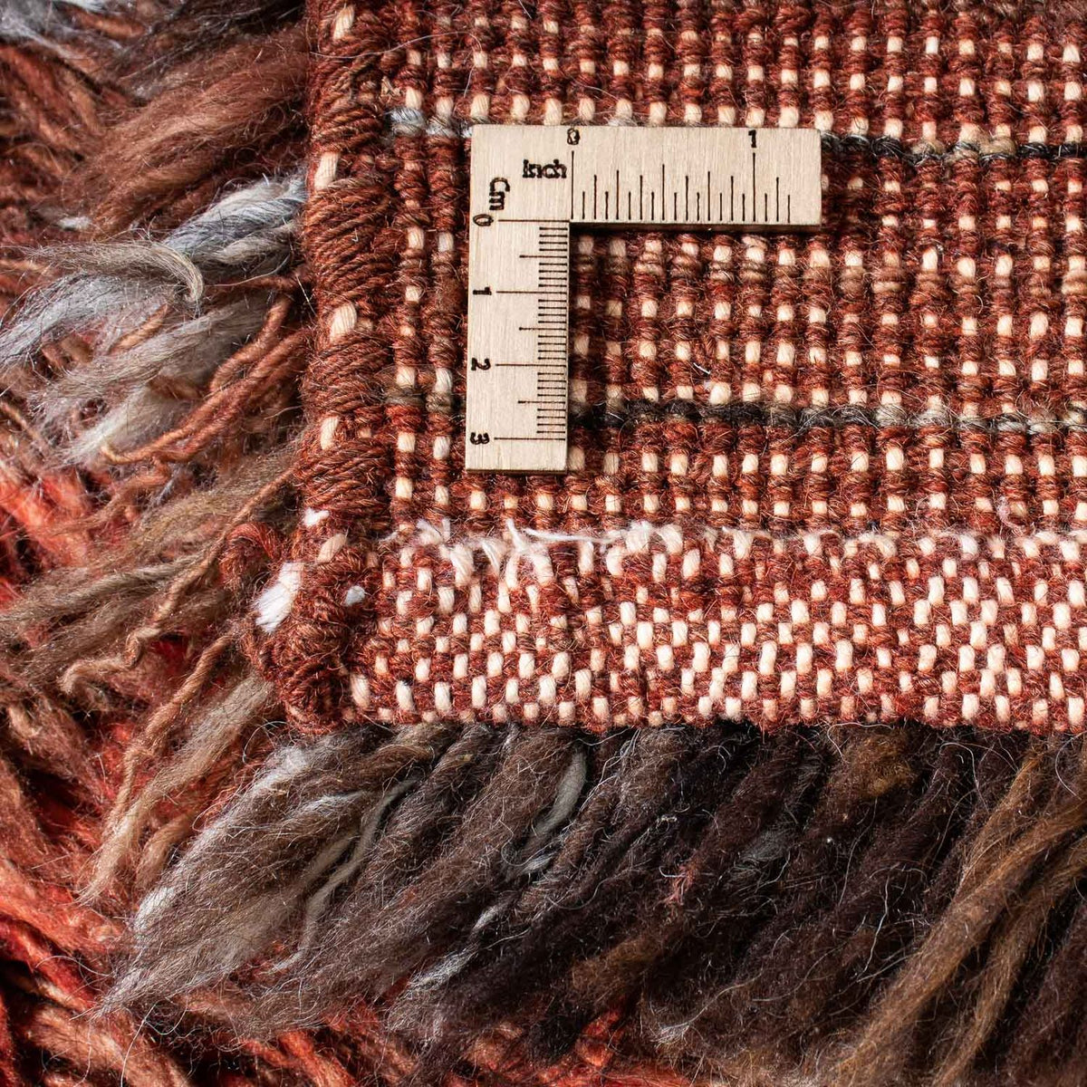 Hög luggmatta - 255 x 173 cm - flerfärgad