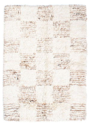 Hög luggmatta - 243 x 172 cm - beige