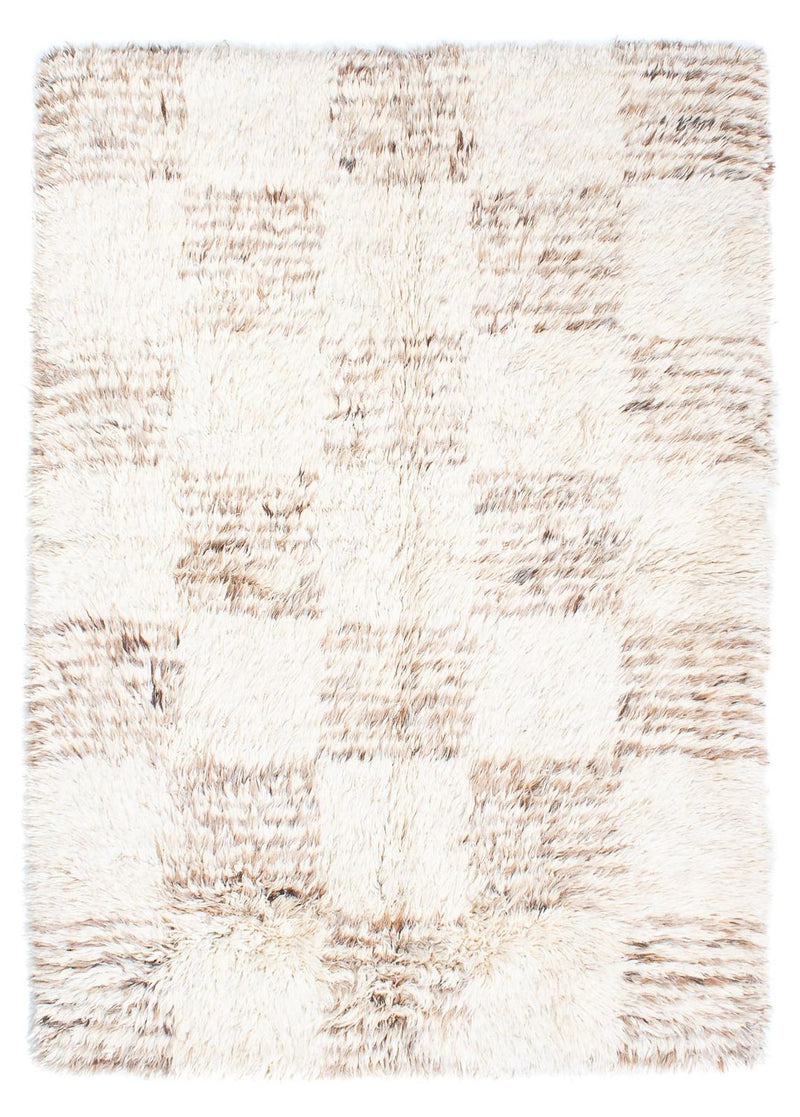 Hög luggmatta - 243 x 172 cm - beige