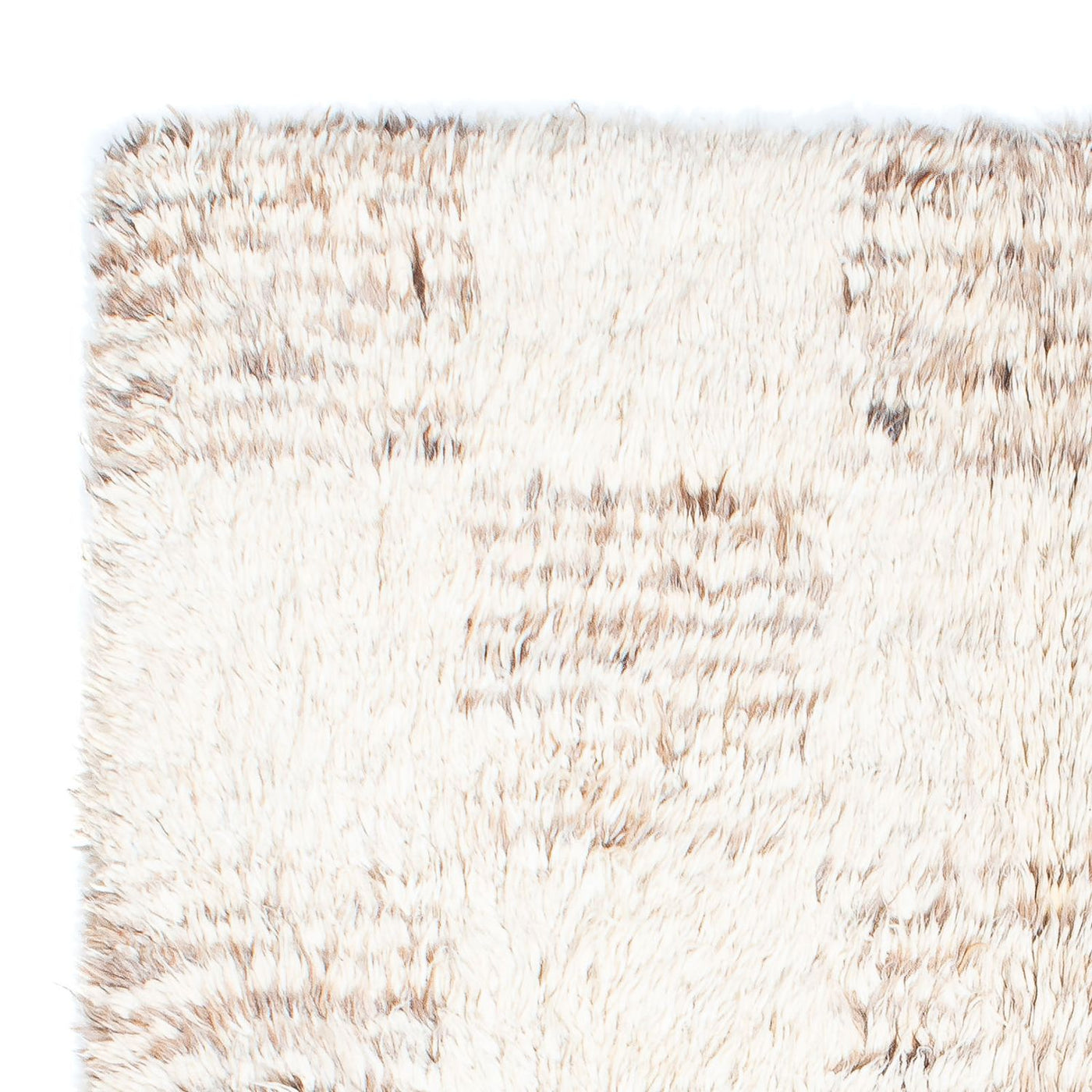 Hög luggmatta - 243 x 172 cm - beige