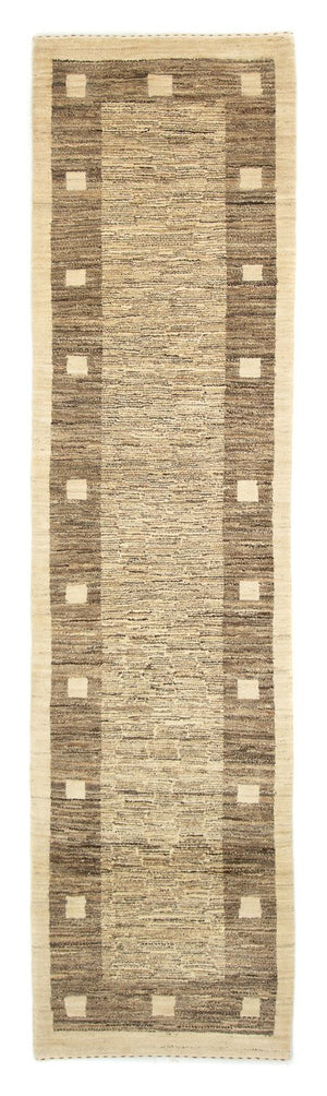 Runner Gabbeh-matta - Indus - 300 x 74 cm - grått