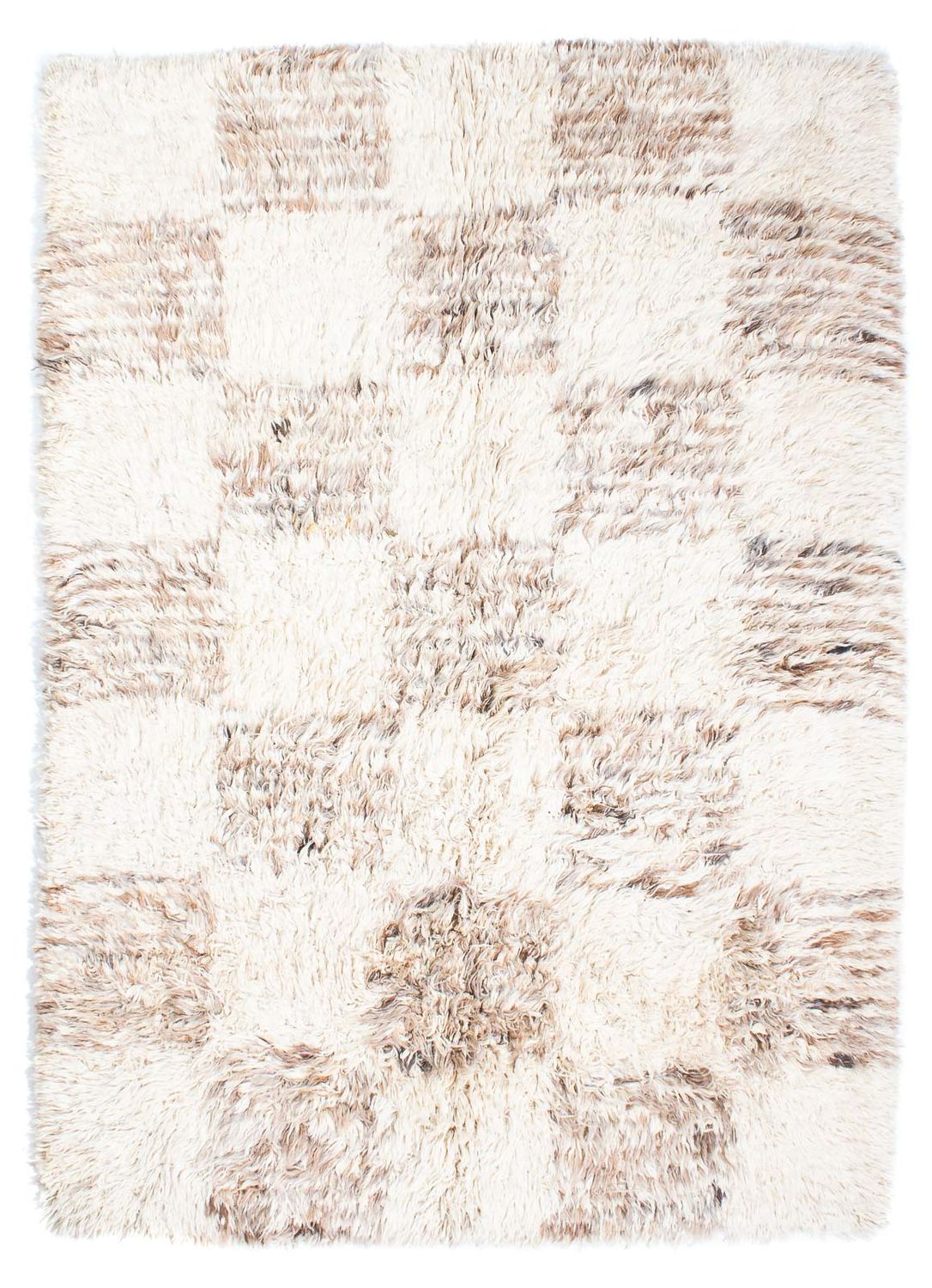 Hög luggmatta - 252 x 172 cm - beige