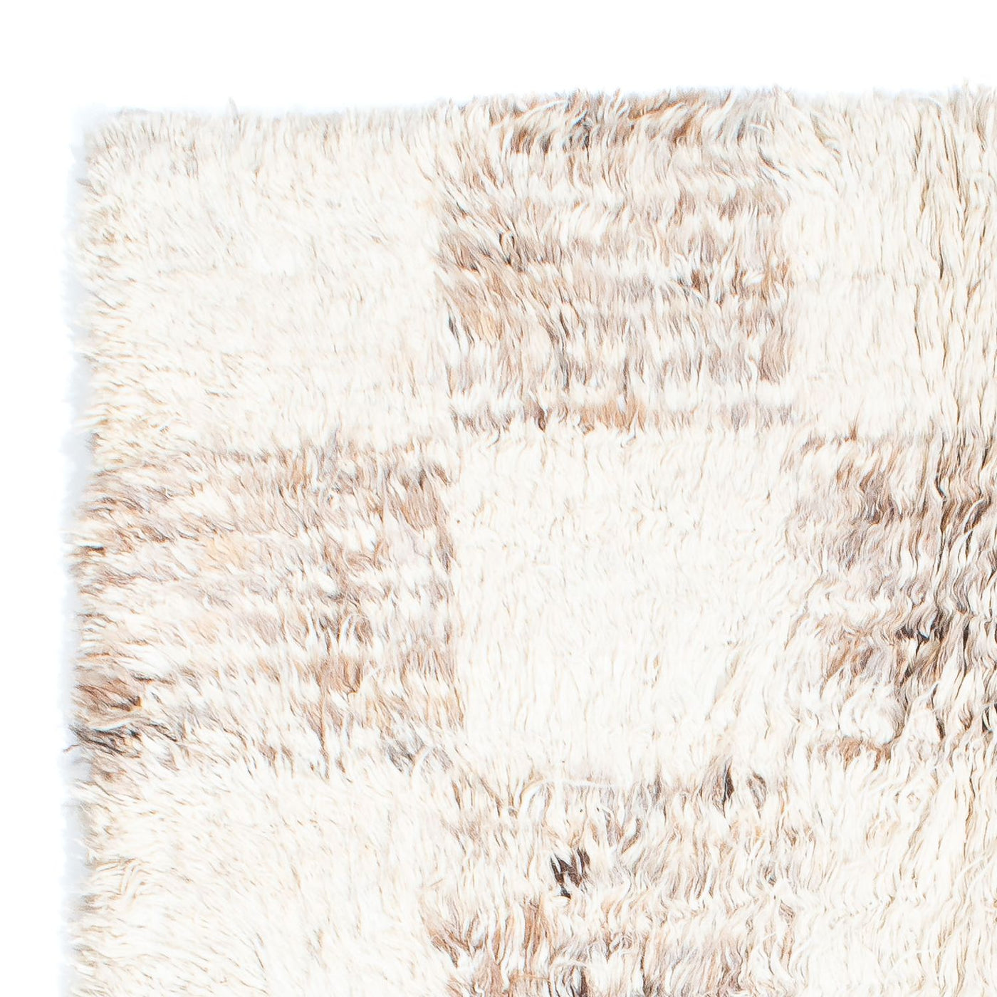 Hög luggmatta - 252 x 172 cm - beige