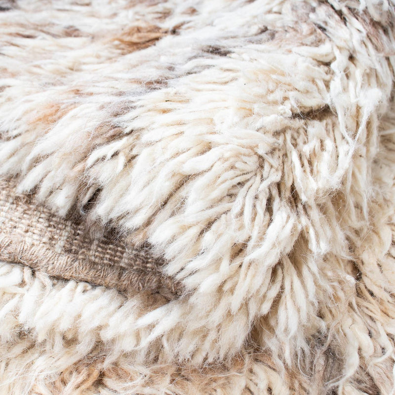 Hög luggmatta - 252 x 172 cm - beige