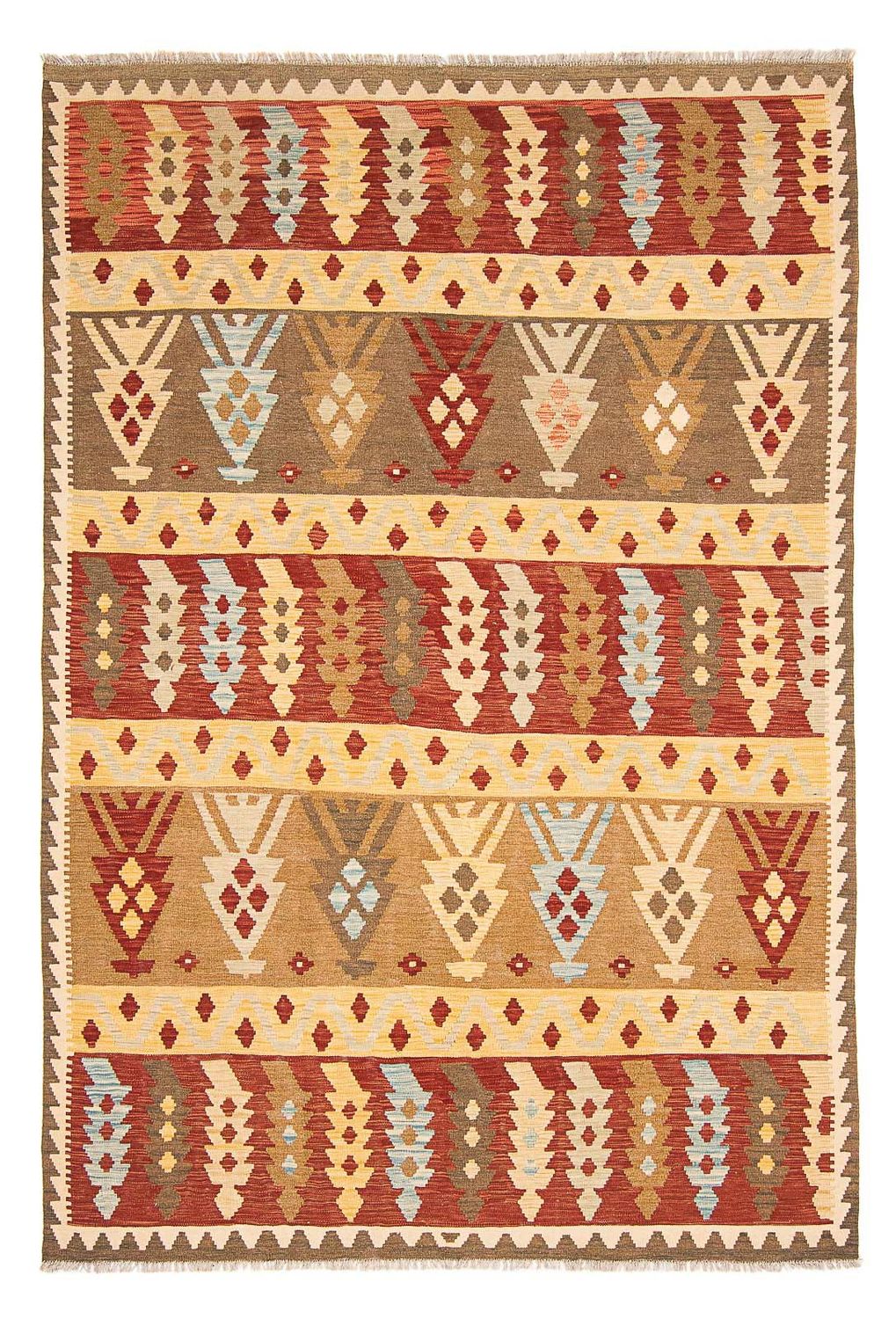 Kelim Carpet - Splash - 294 x 199 cm - flerfärgad