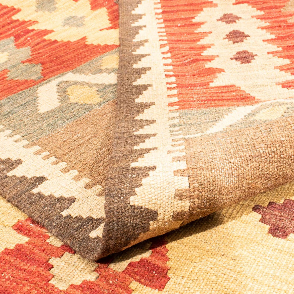 Kelim Carpet - orientalisk matta - 353 x 256 cm - flerfärgad