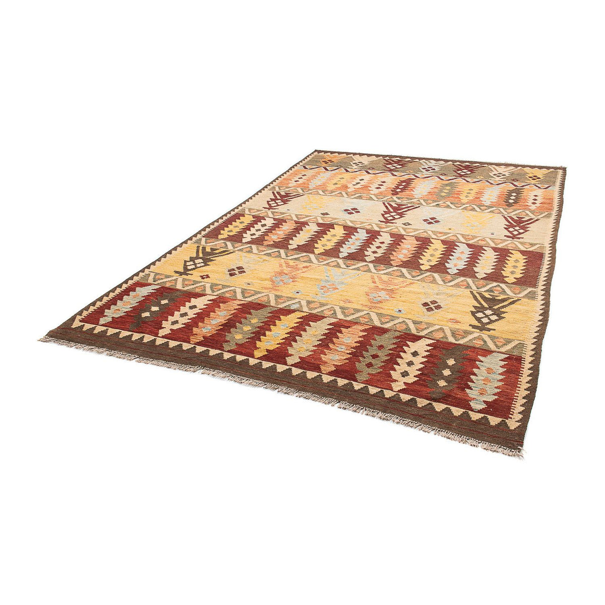 Kelim Carpet - Splash - 294 x 203 cm - flerfärgad