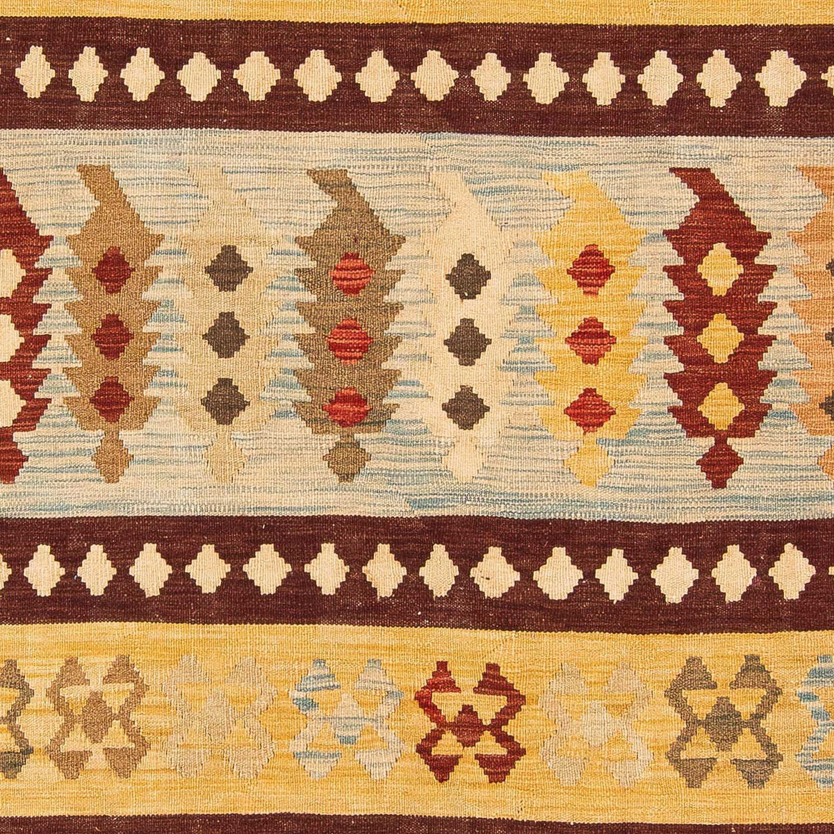 Kelim Carpet - Splash - 296 x 197 cm - flerfärgad