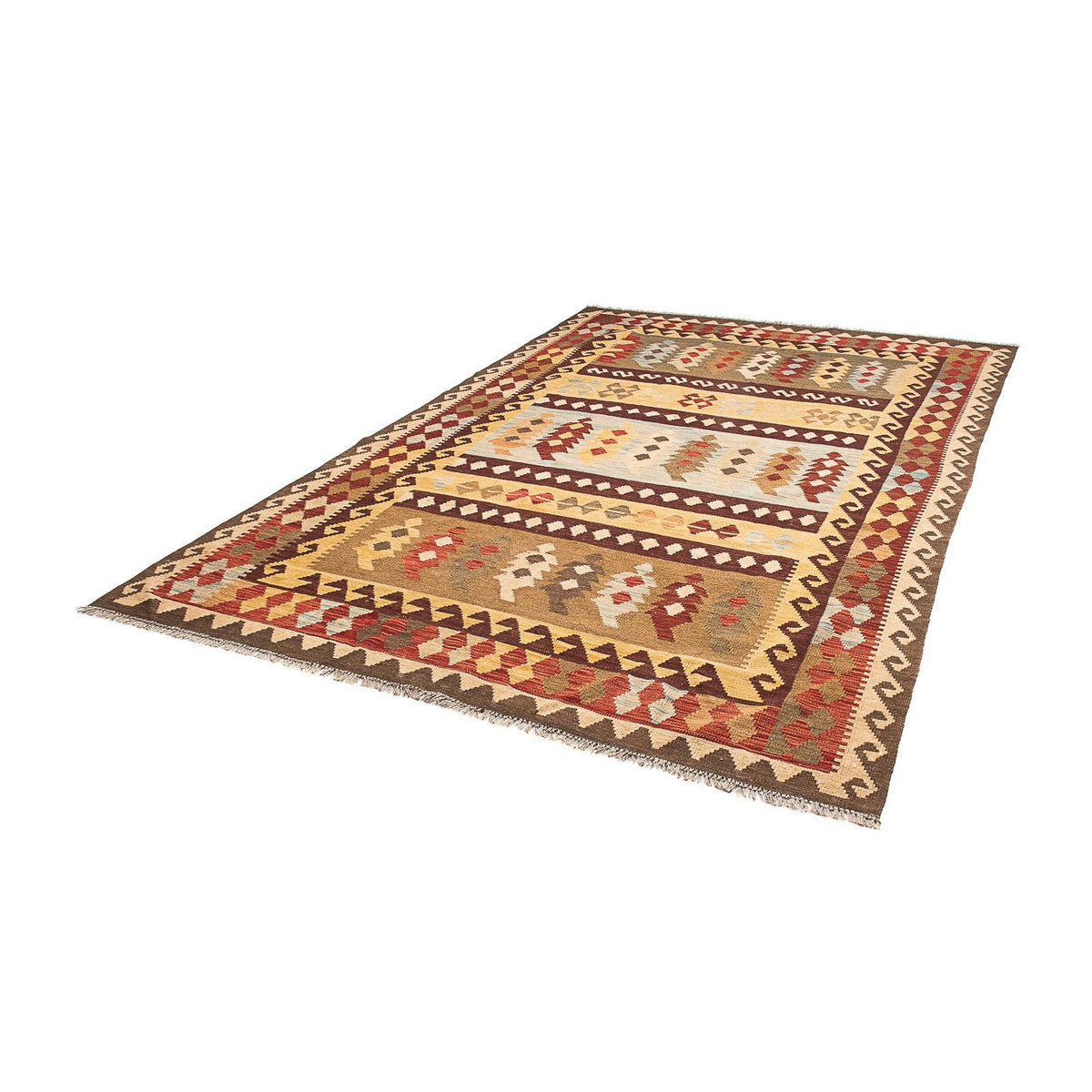 Kelim Carpet - Splash - 296 x 197 cm - flerfärgad