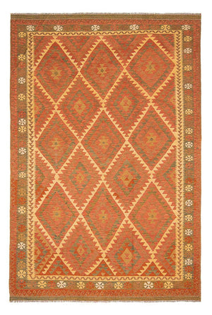 Kelim Carpet - Splash - 294 x 207 cm - brun
