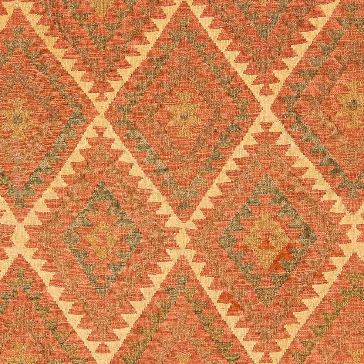 Kelim Carpet - Splash - 294 x 207 cm - brun