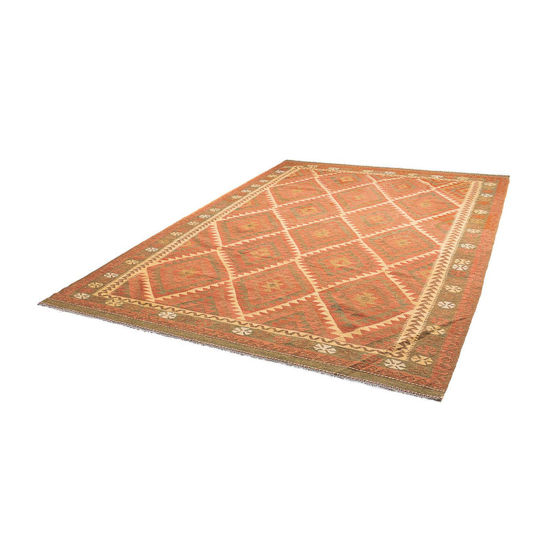 Kelim Carpet - Splash - 294 x 207 cm - brun