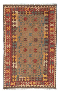 Kelim Carpet - orientalisk matta - 199 x 148 cm - flerfärgad