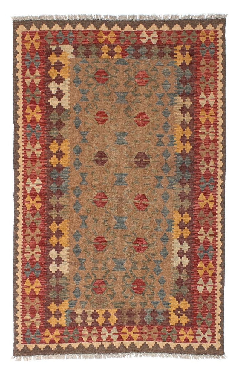 Kelim Carpet - orientalisk matta - 199 x 148 cm - flerfärgad