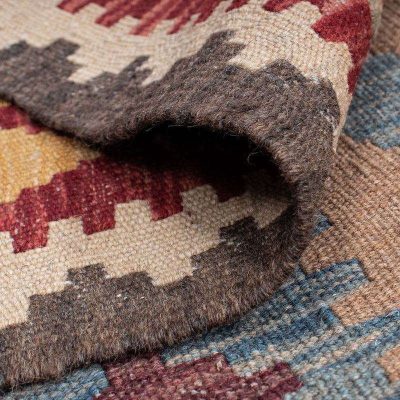 Kelim Carpet - orientalisk matta - 199 x 148 cm - flerfärgad