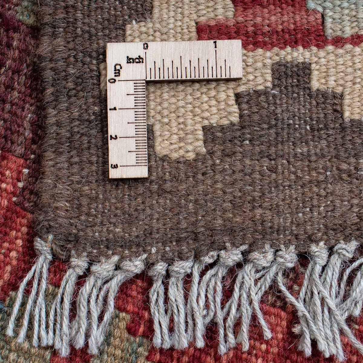 Kelim Carpet - orientalisk matta - 199 x 148 cm - flerfärgad