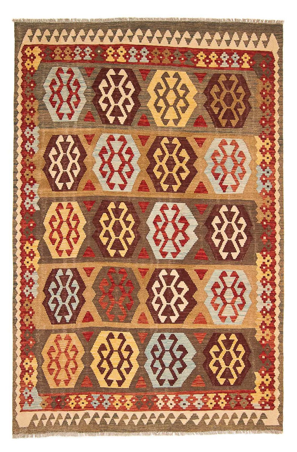Kelim Carpet - Splash - 298 x 199 cm - flerfärgad