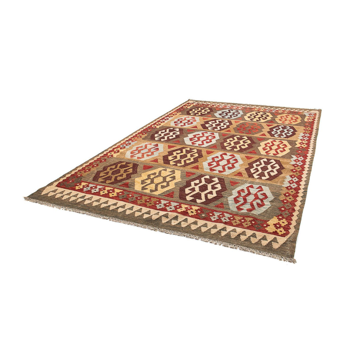 Kelim Carpet - Splash - 298 x 199 cm - flerfärgad