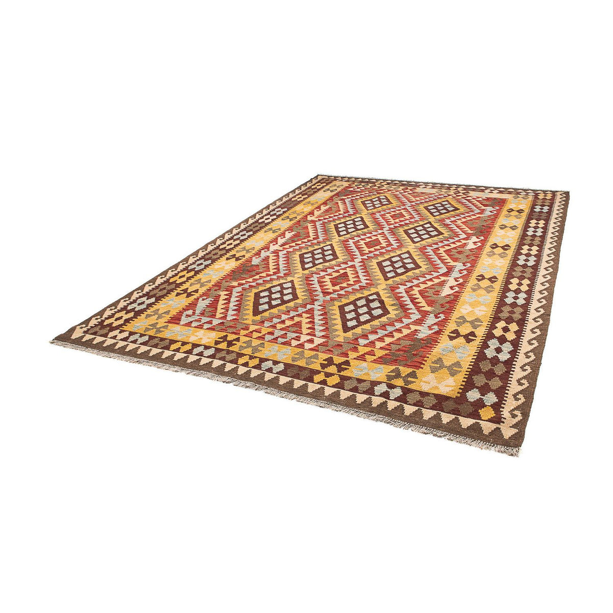 Kelim Carpet - Splash - 289 x 208 cm - flerfärgad