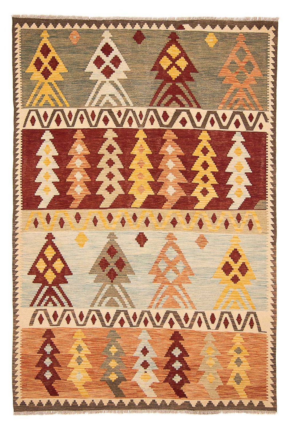 Kelim Carpet - Splash - 295 x 194 cm - flerfärgad