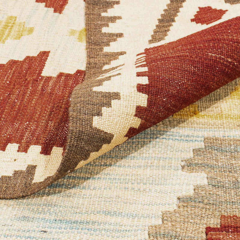 Kelim Carpet - Splash - 295 x 194 cm - flerfärgad