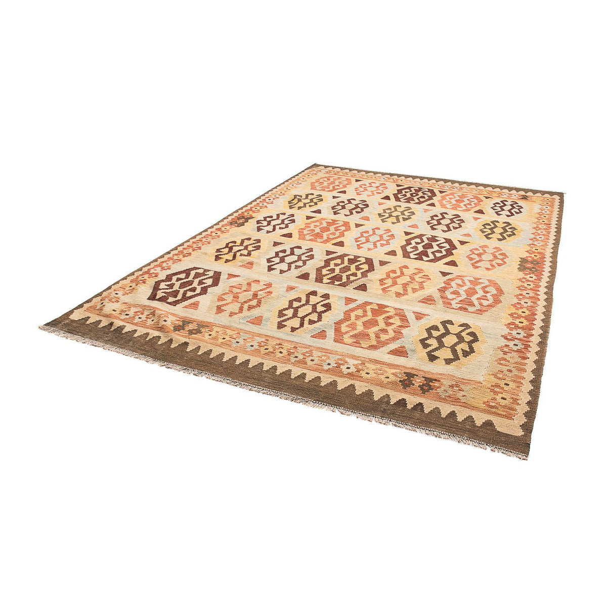 Kelim Carpet - Splash - 287 x 199 cm - beige