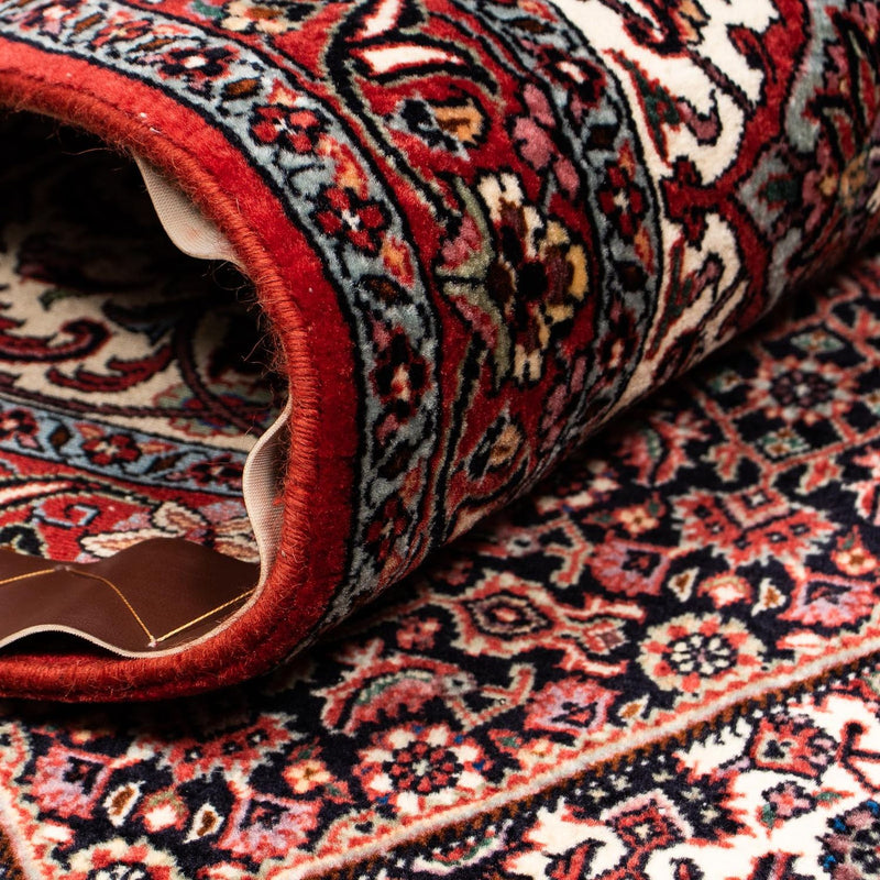 Persisk matta - Bijar - 397 x 296 cm - mörkröd