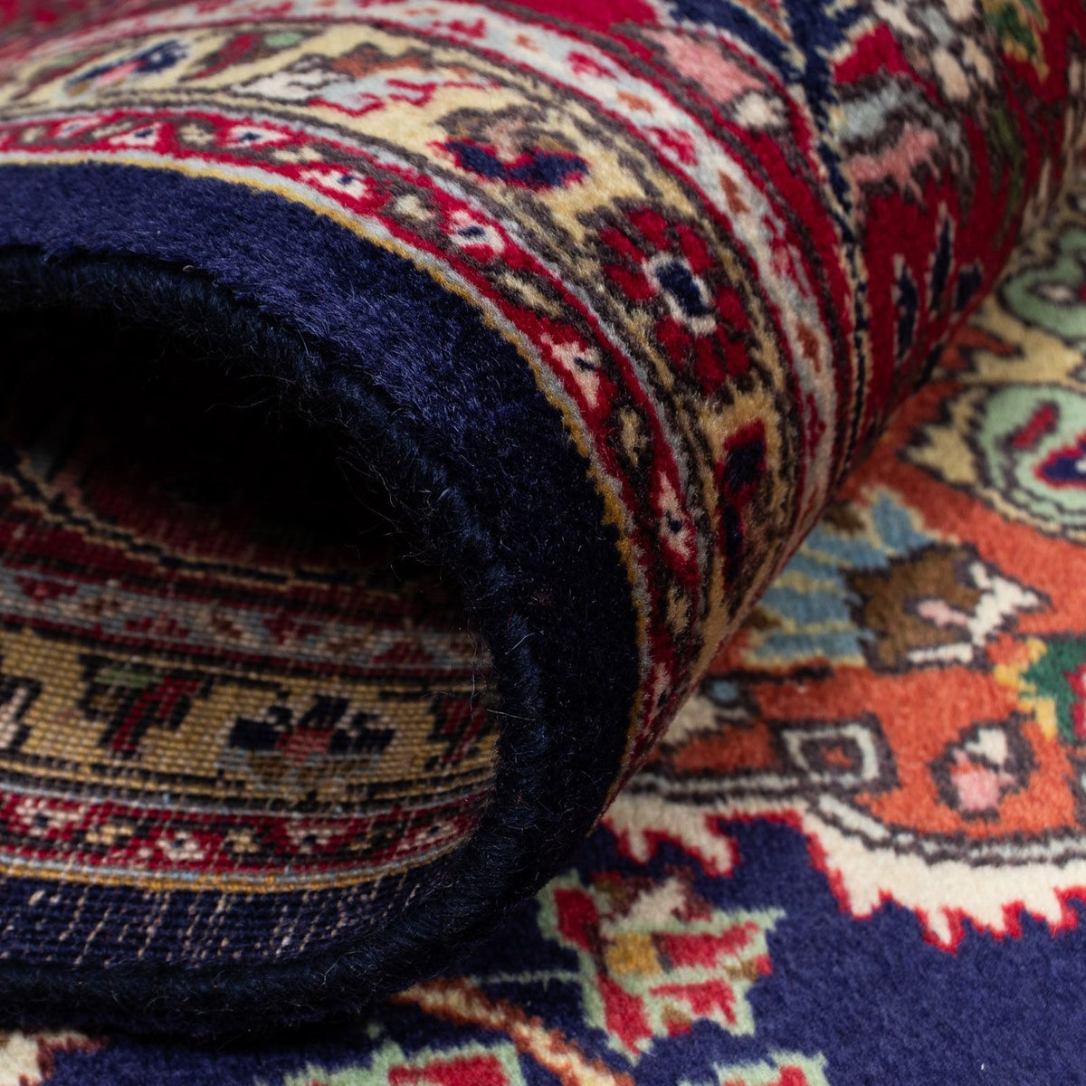 Persisk matta - Tabriz - 310 x 205 cm - mörkblå