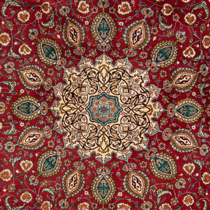 Persisk matta - Tabriz - Royal - 349 x 243 cm - mörkröd