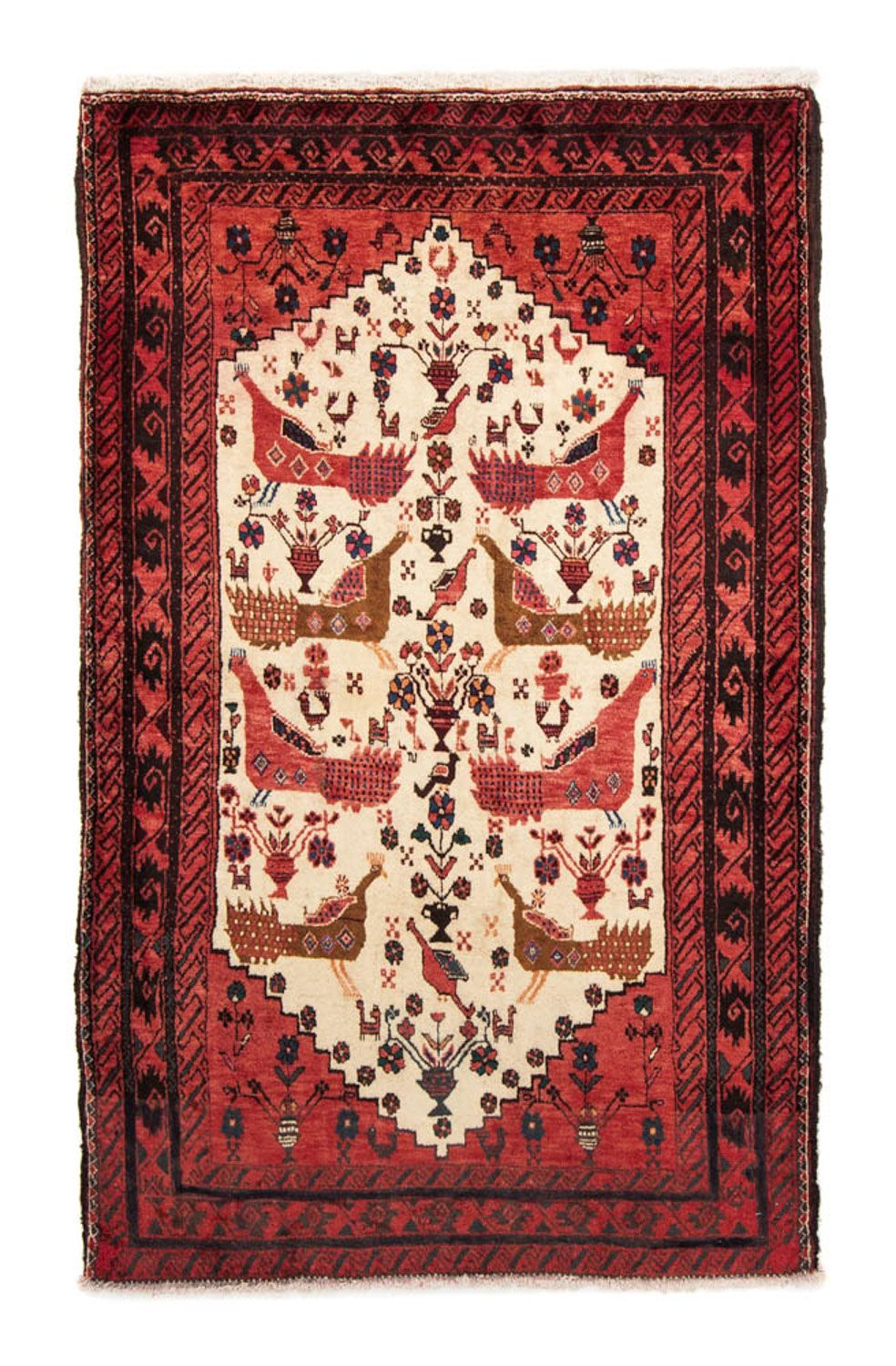 Baluch-matta - 173 x 109 cm - röd
