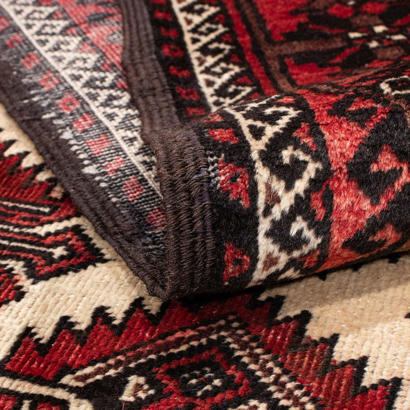 Runner Baluch-matta - 218 x 103 cm - röd