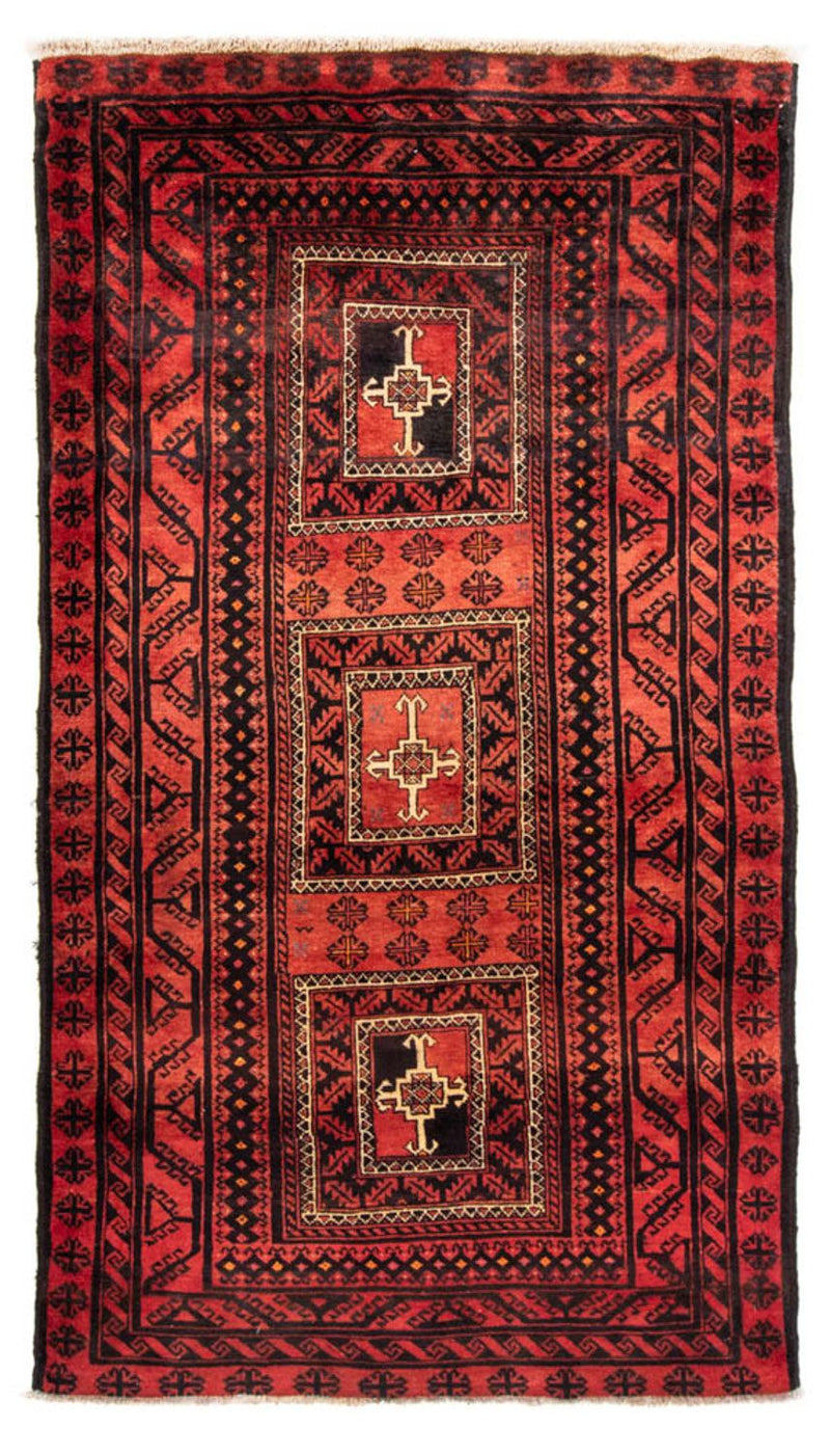 Runner Baluch-matta - 236 x 127 cm - röd