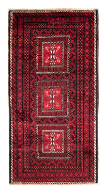 Runner Baluch-matta - 220 x 114 cm - röd
