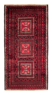 Runner Baluch-matta - 220 x 114 cm - röd